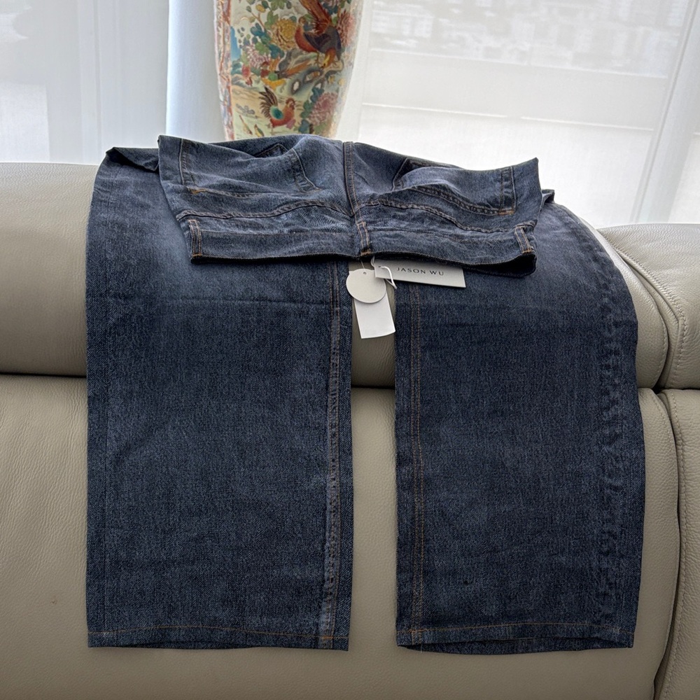 NWT Jason Wu Indigo Wide Leg Jeans
